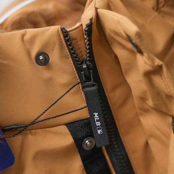 MLB Brown Hooded Down Jacket - Picture 7 of 9